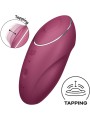 Satisfyer - Tap & Climax 1 Vibratore Lay-On Rosso - SATISFYER LAYONS - Vibratori Clitoride | erosidea.com