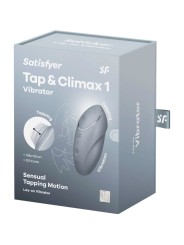 Vibratore Tap & Climax 1 Clitoride Lay-On Grigio - SATISFYER LAYONS - Vibratori Clitoride | erosidea.com