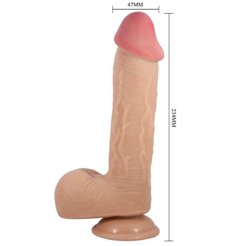Pretty Love - Dildo Realistico Serie Sliding Skin Con Ventosa Scorrevole Della Pelle Flesh 234 Cm - PRETTY LOVE HIGH GRADE - Dildo Realistici | erosidea.com