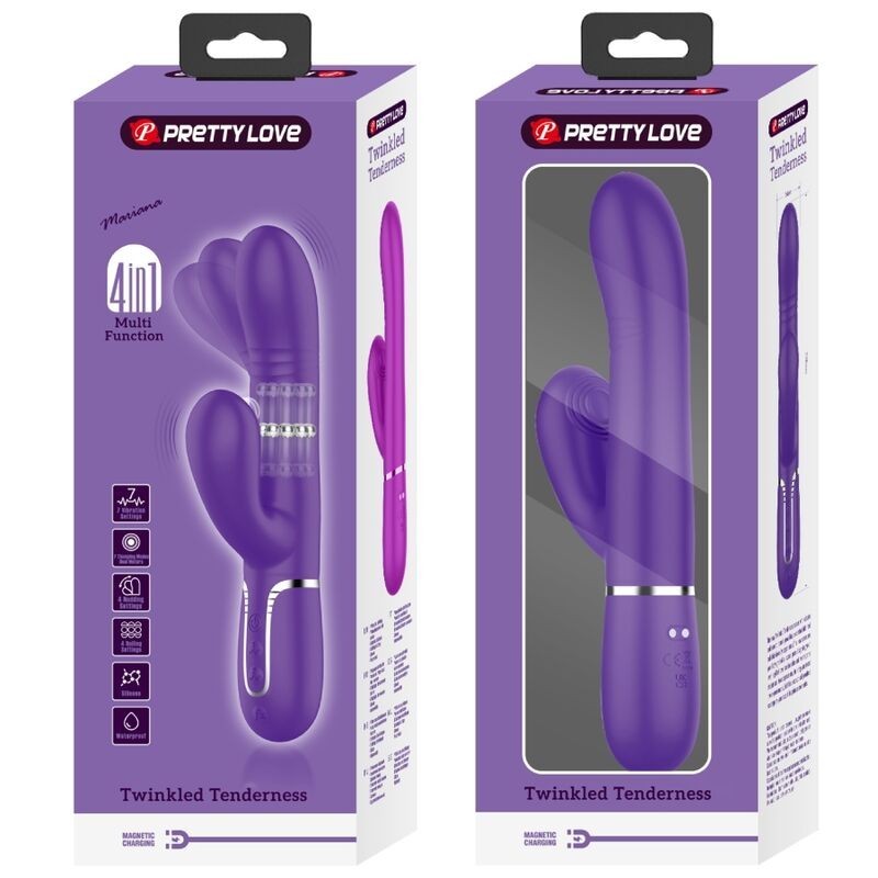 Vibratore Multifunzione G-Spot Viola - PRETTY LOVE FLIRTATION - Vibratori punto G | erosidea.com