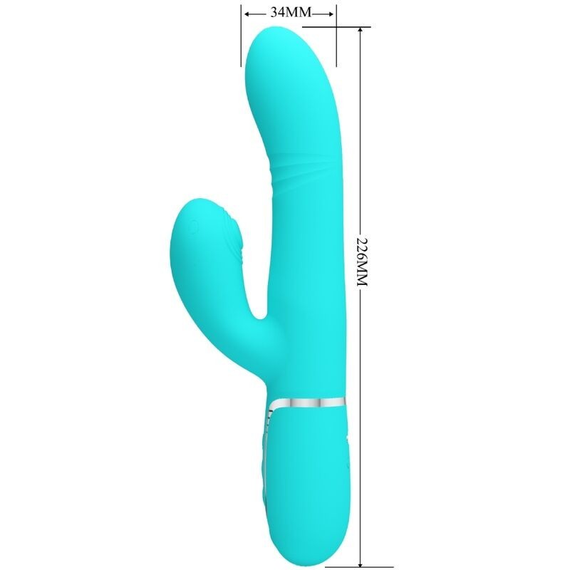 Vibratore Multifunzione G-Spot Verde Acqua - PRETTY LOVE FLIRTATION - Vibratori punto G | erosidea.com
