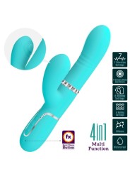 Vibratore Multifunzione G-Spot Verde Acqua - PRETTY LOVE FLIRTATION - Vibratori punto G | erosidea.com