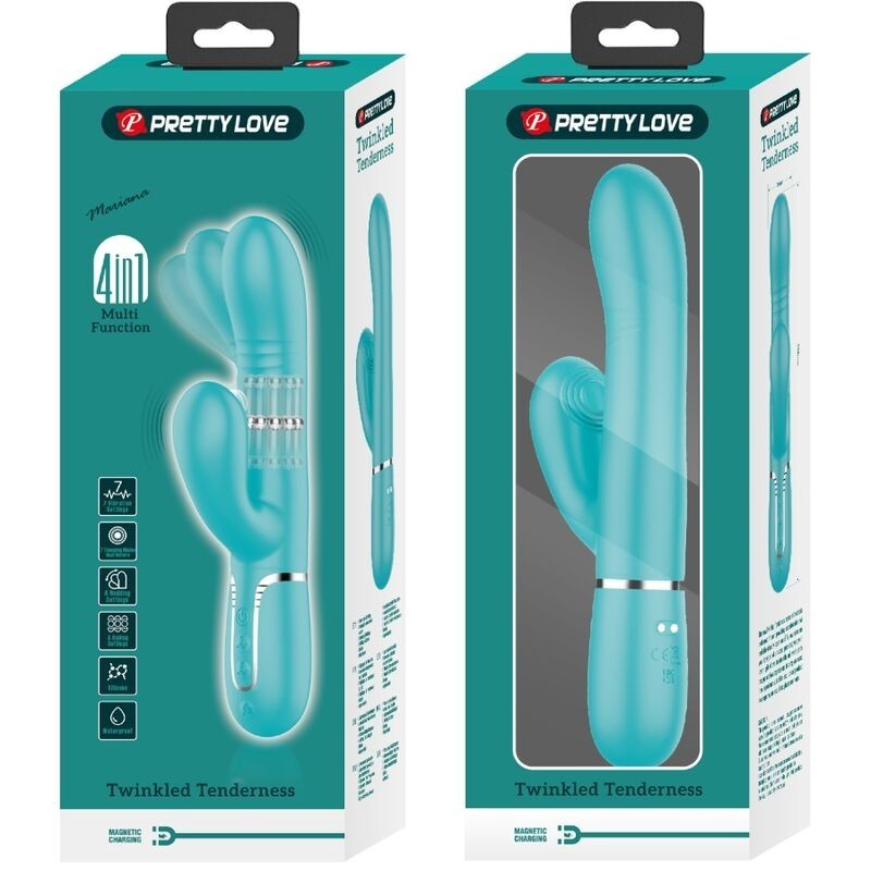 Vibratore Multifunzione G-Spot Verde Acqua - PRETTY LOVE FLIRTATION - Vibratori punto G | erosidea.com