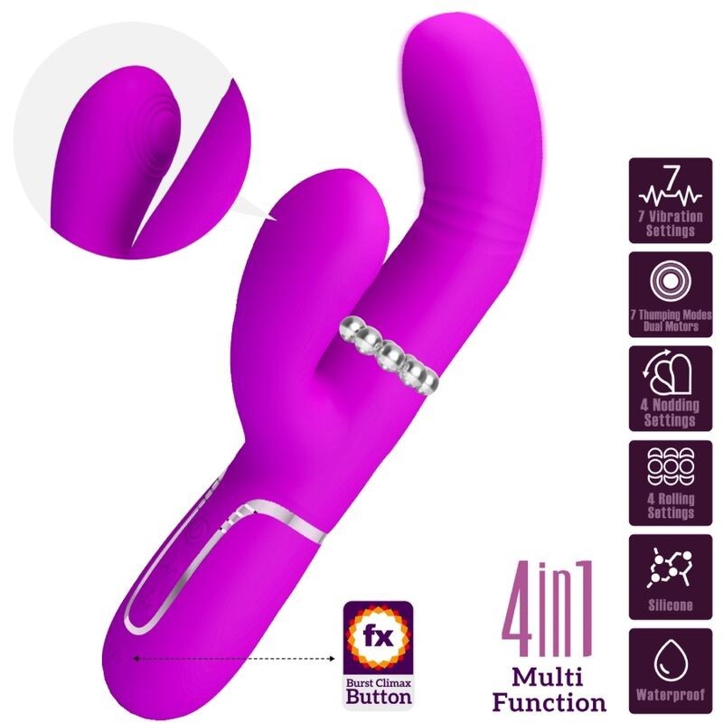Vibratore Multifunzione G-Spot Fucsia - PRETTY LOVE FLIRTATION - Vibratori punto G | erosidea.com