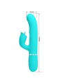 Vibratore Rabbit Con Lingua Verde Acqua - PRETTY LOVE FLIRTATION - Vibratori Rabbit | erosidea.com