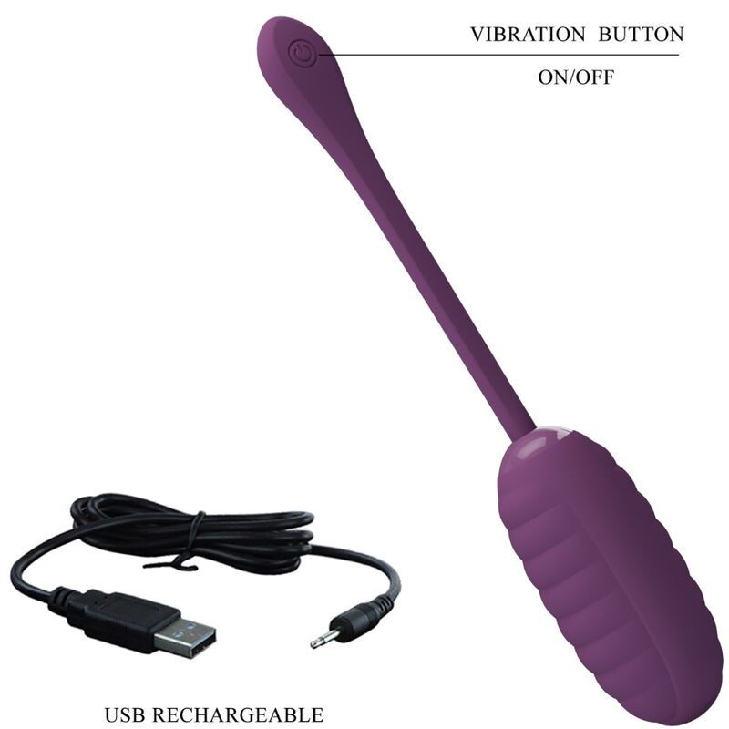 Uovo Vibrante Ricaricabile Casper Viola - PRETTY LOVE SMART - Ovetti Palline Sfere | erosidea.com
