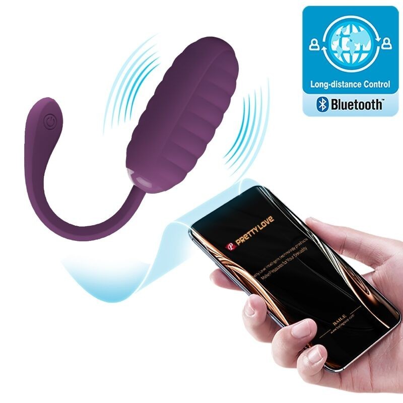 Uovo Vibrante Ricaricabile Casper Viola - PRETTY LOVE SMART - Ovetti Palline Sfere | erosidea.com
