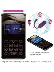 Uovo Vibrante Ricaricabile Casper Viola - PRETTY LOVE SMART - Ovetti Palline Sfere | erosidea.com