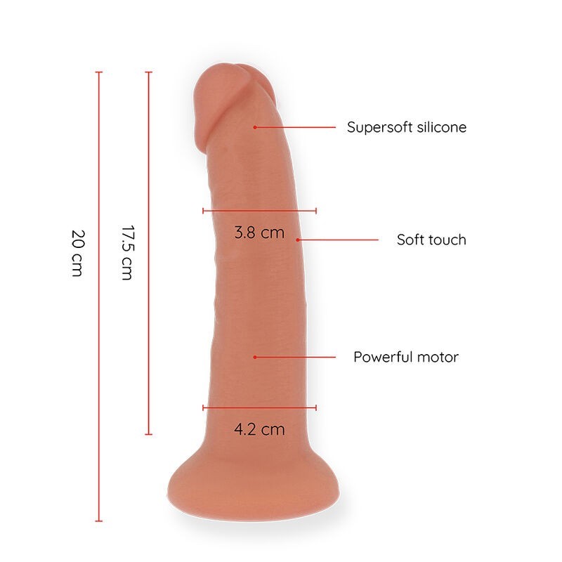 Vibratore Oninder Dildo Medio Bogotƒâ 9 Velocitƒâ‚¬ Naturale 20 Cm -O- 4.2 Cm App Gratuita - ONINDER - Vibratori con App | erosidea.com