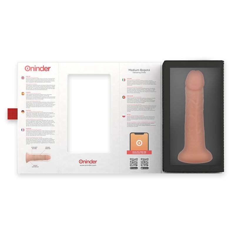 Vibratore Oninder Dildo Medio Bogotƒâ 9 Velocitƒâ‚¬ Naturale 20 Cm -O- 4.2 Cm App Gratuita - ONINDER - Vibratori con App | erosidea.com