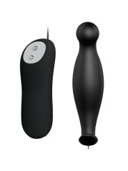 Plug Anale In Silicone 12 Modalit Di Vibrazione Nero - PRETTY LOVE - Plug e Catene Anali | erosidea.com
