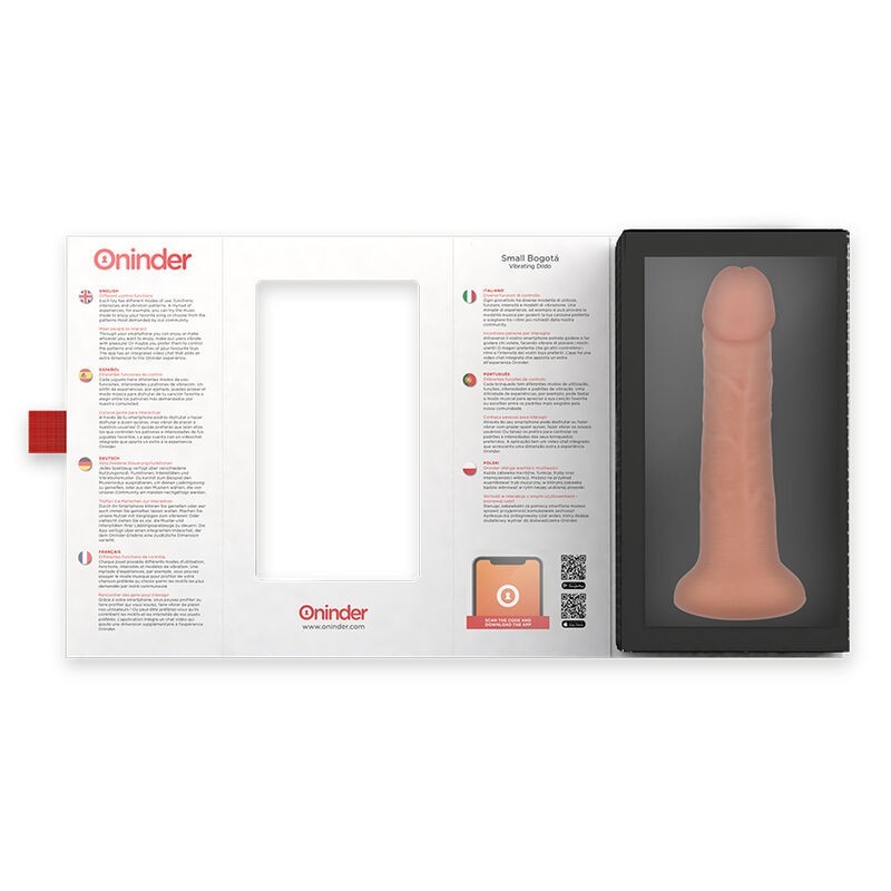 Vibratore Oninder Dildo Piccolo Bogotƒâ 9 Velocitƒâ‚¬ Naturale 17.5 Cm -O- 4 Cm App Gratuita - ONINDER - Vibratori con App | erosidea.com
