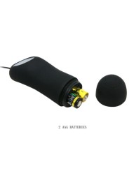 Plug Anale In Silicone 12 Modalit Di Vibrazione Nero - PRETTY LOVE - Plug e Catene Anali | erosidea.com