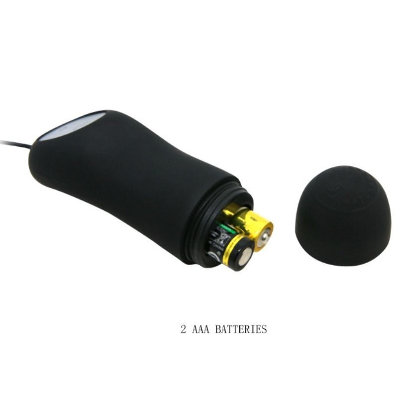 Plug Anale In Silicone 12 Modalit Di Vibrazione Nero - PRETTY LOVE - Plug e Catene Anali | erosidea.com