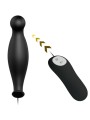 Plug Anale In Silicone 12 Modalit Di Vibrazione Nero - PRETTY LOVE - Plug e Catene Anali | erosidea.com