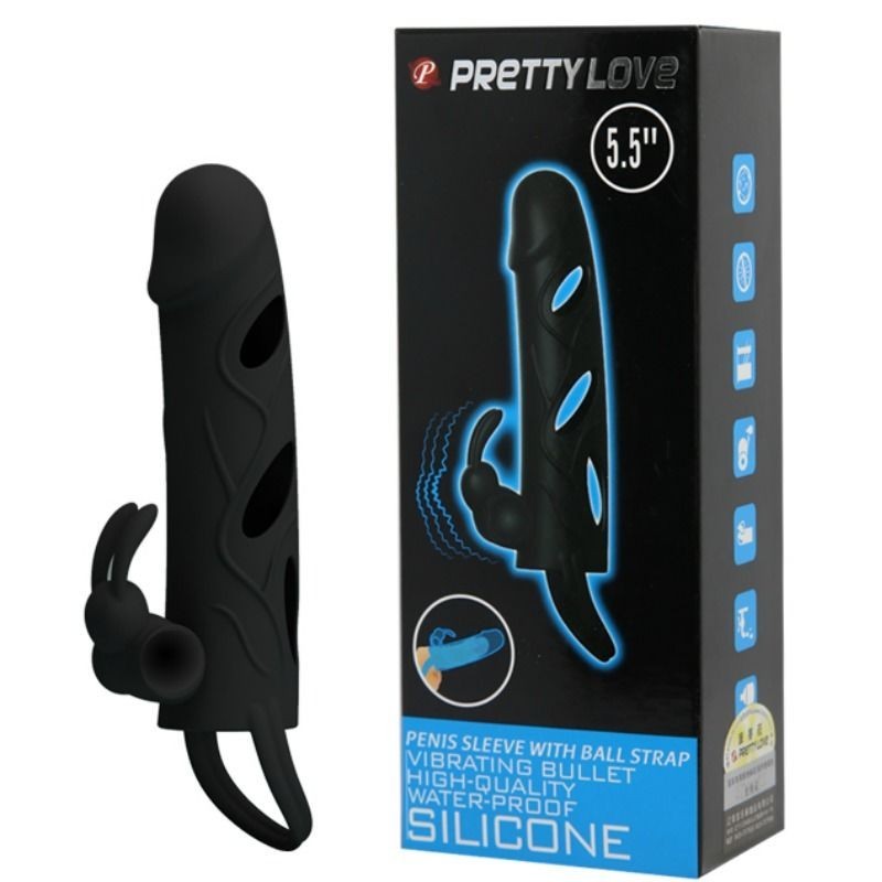 Copertura In Silicone Con Vibrazione 14 Cm 1.0 - PRETTY LOVE MALE - Vibratori | erosidea.com