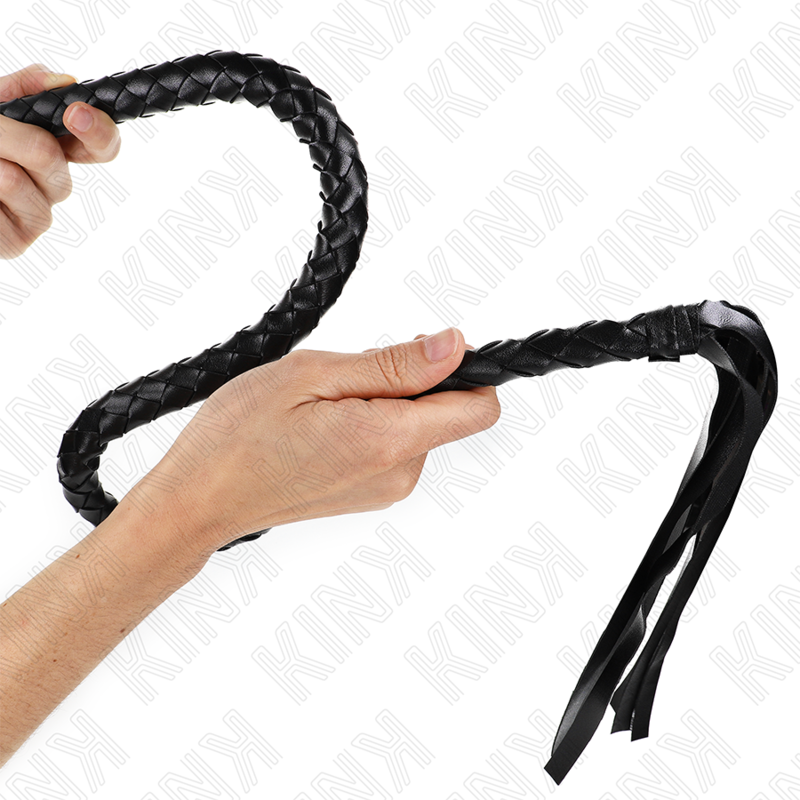 Kink - Frusta Serpente Con Anello Mano Nera 65 Cm - KINK IMPACT & TOUCH - Fruste e Sculacciatori | erosidea.com