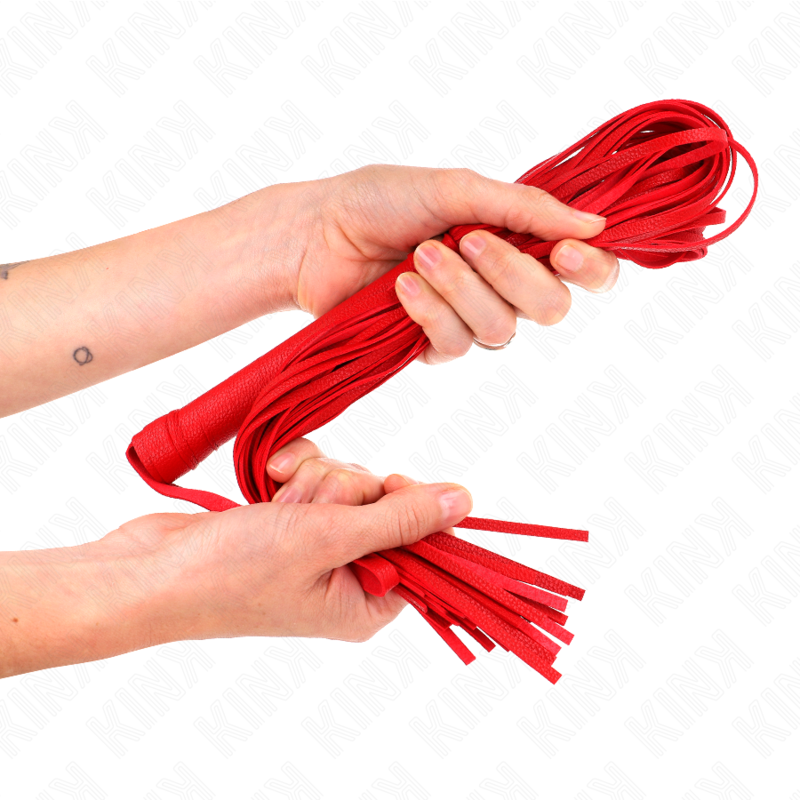 Kink - Frusta In Pvc Morbido Rosso 70 Cm - KINK IMPACT & TOUCH - Fruste e Sculacciatori | erosidea.com
