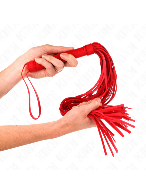 Kink - Frusta In Pvc Morbido Rosso 70 Cm - KINK IMPACT & TOUCH - Fruste e Sculacciatori | erosidea.com