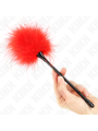 Kink - Piume Rosse Tickle Utilizzate Per Il Kit Bondage 27 Cm - KINK IMPACT & TOUCH - Fruste e Sculacciatori | erosidea.com