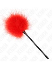 Kink - Piume Rosse Tickle Utilizzate Per Il Kit Bondage 27 Cm - KINK IMPACT & TOUCH - Fruste e Sculacciatori | erosidea.com