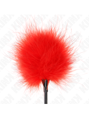 Kink - Piume Rosse Tickle Utilizzate Per Il Kit Bondage 27 Cm - KINK IMPACT & TOUCH - Fruste e Sculacciatori | erosidea.com
