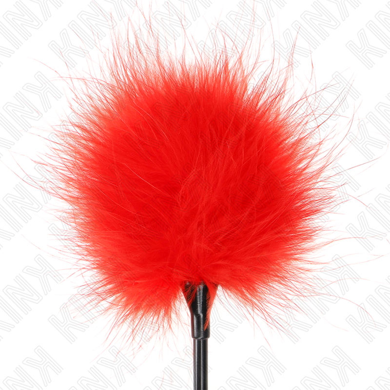 Kink - Piume Rosse Tickle Utilizzate Per Il Kit Bondage 27 Cm - KINK IMPACT & TOUCH - Fruste e Sculacciatori | erosidea.com