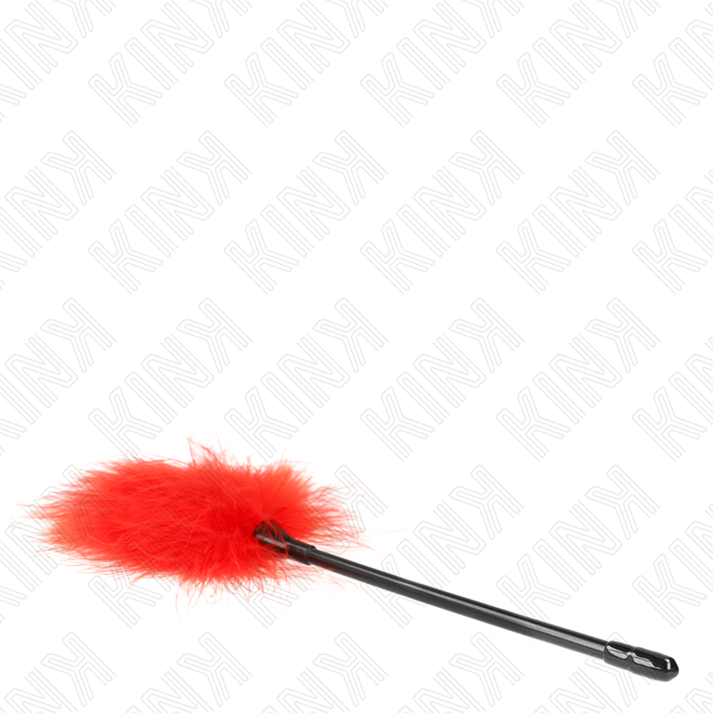 Kink - Piume Rosse Tickle Utilizzate Per Il Kit Bondage 27 Cm - KINK IMPACT & TOUCH - Fruste e Sculacciatori | erosidea.com