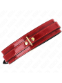 Kink - Collana Regolabile Rosso Vino Con Dettagli Oro 29-425 Cm X 4 Cm - KINK COLLAR & GAG - Bondage | erosidea.com