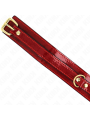 Kink - Collana Regolabile Rosso Vino Con Dettagli Oro 29-425 Cm X 4 Cm - KINK COLLAR & GAG - Bondage | erosidea.com