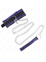 Kink - Collana Corta In Pizzo Di Velluto Con Cintura 105 Cm Con Profilo In Nylon 44 X 55 Cm - KINK COLLAR & GAG - Bondage | erosidea.com