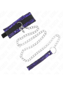 Kink - Collana Corta In Pizzo Di Velluto Con Cintura 105 Cm Con Profilo In Nylon 44 X 55 Cm - KINK COLLAR & GAG - Bondage | erosidea.com