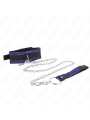 Kink - Collana Corta In Pizzo Di Velluto Con Cintura 105 Cm Con Profilo In Nylon 44 X 55 Cm - KINK COLLAR & GAG - Bondage | erosidea.com