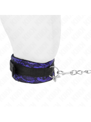 Kink - Collana Corta In Pizzo Di Velluto Con Cintura 105 Cm Con Profilo In Nylon 44 X 55 Cm - KINK COLLAR & GAG - Bondage | erosidea.com