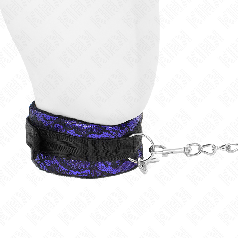 Kink - Collana Corta In Pizzo Di Velluto Con Cintura 105 Cm Con Profilo In Nylon 44 X 55 Cm - KINK COLLAR & GAG - Bondage | erosidea.com