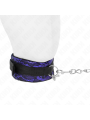 Kink - Collana Corta In Pizzo Di Velluto Con Cintura 105 Cm Con Profilo In Nylon 44 X 55 Cm - KINK COLLAR & GAG - Bondage | erosidea.com