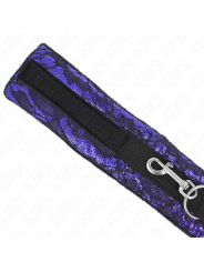 Kink - Collana Corta In Pizzo Di Velluto Con Cintura 105 Cm Con Profilo In Nylon 44 X 55 Cm - KINK COLLAR & GAG - Bondage | erosidea.com