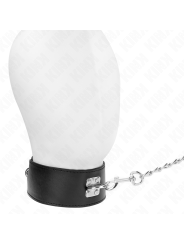 Kink - Collana Con Cintura 65 Cm Con Cinturino Largo Nero Regolabile 335-41 Cm X 5 Cm - KINK COLLAR & GAG - Bondage | erosidea.com