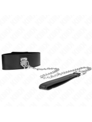 Kink - Collana Con Cintura 65 Cm Con Cinturino Largo Nero Regolabile 335-41 Cm X 5 Cm - KINK COLLAR & GAG - Bondage | erosidea.com