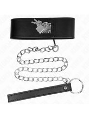 Kink - Collana Con Cintura 65 Cm Con Cinturino Largo Nero Regolabile 335-41 Cm X 5 Cm - KINK COLLAR & GAG - Bondage | erosidea.com