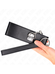 Kink - Collana Con Cintura 65 Cm Con Cinturino Largo Nero Regolabile 335-41 Cm X 5 Cm - KINK COLLAR & GAG - Bondage | erosidea.com