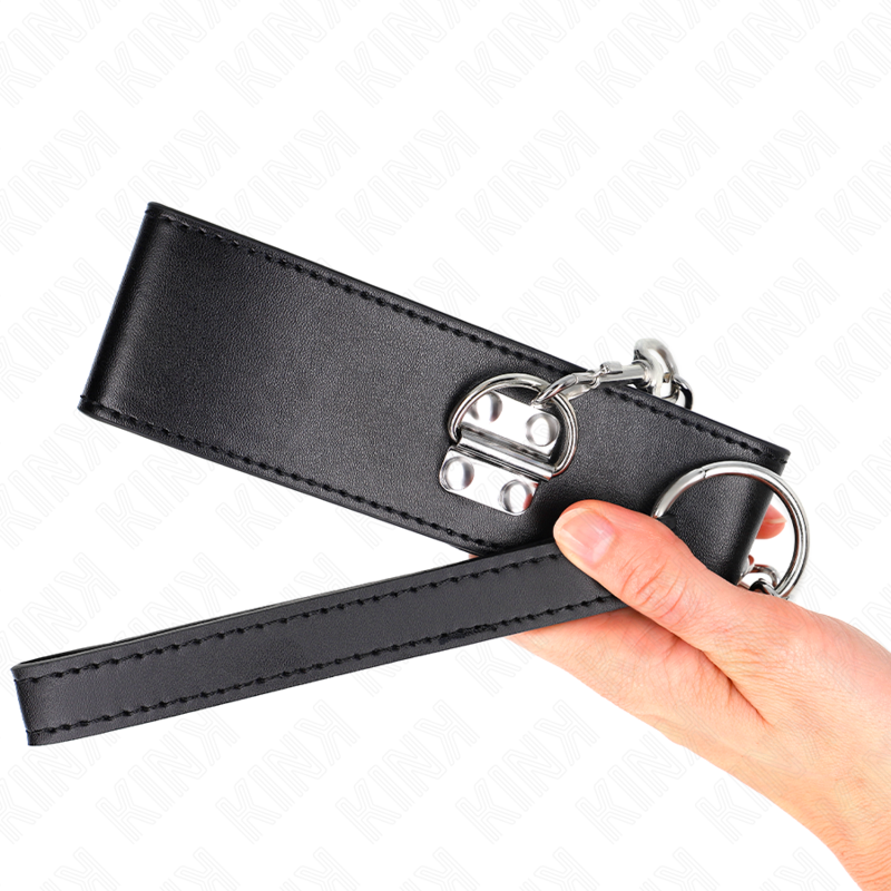 Kink - Collana Con Cintura 65 Cm Con Cinturino Largo Nero Regolabile 335-41 Cm X 5 Cm - KINK COLLAR & GAG - Bondage | erosidea.com
