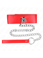 Kink - Collana Con Cintura 65 Cm Con Largo Cinturino Rosso Regolabile 335-41 Cm X 5 Cm - KINK COLLAR & GAG - Bondage | erosidea.com