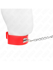 Kink - Collana Con Cintura 65 Cm Con Largo Cinturino Rosso Regolabile 335-41 Cm X 5 Cm - KINK COLLAR & GAG - Bondage | erosidea.com