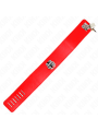 Kink - Collana Con Cintura 65 Cm Con Largo Cinturino Rosso Regolabile 335-41 Cm X 5 Cm - KINK COLLAR & GAG - Bondage | erosidea.com