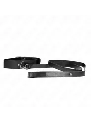 Kink - Collana Con Cintura 116 Cm Nero Cinturino Regolabile 32-50 Cm X 8 Cm - KINK COLLAR & GAG - Bondage | erosidea.com