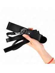 Kink - Collana Con Cintura 116 Cm Nero Cinturino Regolabile 32-50 Cm X 8 Cm - KINK COLLAR & GAG - Bondage | erosidea.com