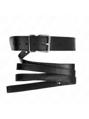 Kink - Collana Con Cintura 116 Cm Nero Cinturino Regolabile 32-50 Cm X 8 Cm - KINK COLLAR & GAG - Bondage | erosidea.com