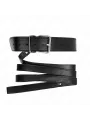 Kink - Collana Con Cintura 116 Cm Nero Cinturino Regolabile 32-50 Cm X 8 Cm - KINK COLLAR & GAG - Bondage | erosidea.com