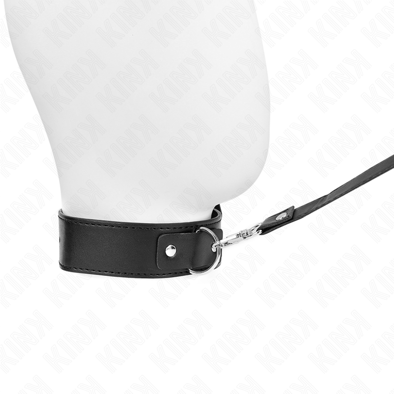 Kink - Collana Con Cintura 116 Cm Nero Cinturino Regolabile 32-50 Cm X 8 Cm - KINK COLLAR & GAG - Bondage | erosidea.com